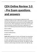 CEN Online Review 3&period;0 - Pre Exam questions and answers