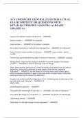 ACS CHEMISTRY GENERAL EXAM 2024 ACTUAL EXAMCOMPLETE 180 QUESTIONS WITH DETAILED VERIFIED ANSWERS &sol;ALREADY GRADED A&plus;
