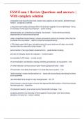 FSM Exam 1 Review Questions and answers &vert; With complete solution