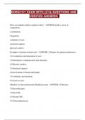 NURS2101 EXAM WITH &lbrace;374&rcub; QUESTIONS AND VERIFIED ANSWERS 