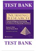 Test Bank For Nursing Research Generating and Assessing Evidence for Nursing Practice 11th Edition by Denise Polit & Cheryl Beck &comma; ISBN&colon;  9781975110642 Chapters 1-33 &vert;Complete Guide A&plus;&vert;