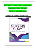 TEST BANK For Nursing Today&colon; Transition and Trends&comma; 11th Edition &lpar;Zerwekh&rpar;&comma; Verified Chapters 1 - 26&comma; Complete Newest Version