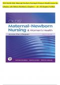 TEST BANK For Olds' Maternal-Newborn Nursing & Women's Health Across the Lifespan 12th Edition by Davidson & Ladewig&comma; ISBN&colon; 978-0138053840&comma; All 36 Chapters Covered&comma; Verified Latest Edition