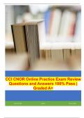 CCI CNOR Online Practice Exam Review Questions and Answers 100&percnt; Pass &vert; Graded A&plus;