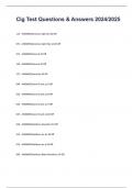 Cig Test Questions & Answers 2024&sol;2025