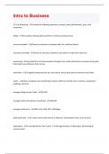 Intro to Business questions with 100&percnt;verified answers