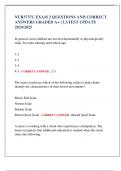 NUR3737C EXAM 2 QUESTIONS AND CORRECT  ANSWERS GRADED A&plus; &vert; LATEST UPDATE  2024&sol;2025