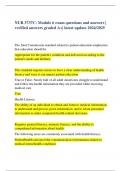 NUR 3737C&colon; Module 6 exam questions and answers &vert;  verified answers graded A&plus;&vert; latest update 2024&sol;2025