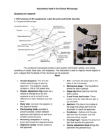 Instruments Used in the Clinical Microscopy