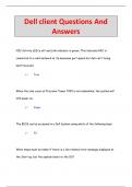 Dell client Questions And  Answers