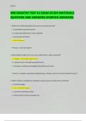 MRI REGISTRY TEST &num;1 EXAM STUDY MATERIALS QUESTION AND ANSWERS &lpar;VERIFIED ANSWERS&rpar;