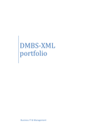 DBMS - XML Portfolio