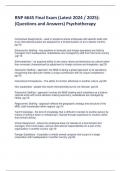 RNP 6645 Final Exam &lpar;Latest 2024 &sol; 2025&rpar;&colon; &lpar;Questions and Answers&rpar; Psychotherapy 