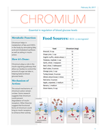 Micronutrient Fact Sheet--Chromium