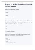 Chapter 11 Review Exam Questions With Highest Ratings