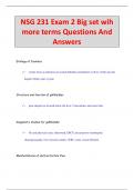 NSG 231 Exam  Questions And Answers