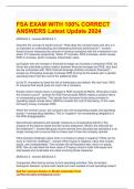 FSA EXAM WITH 100&percnt; CORRECT ANSWERS Latest Update 2024