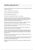  Test Bank for Healthy Aging Exam 1 &lpar;11th Edition by Theris A&period; Touhy&rpar;