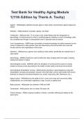   Test Bank for Healthy Aging Module 1&lpar;11th Edition by Theris A&period; Touhy&rpar;