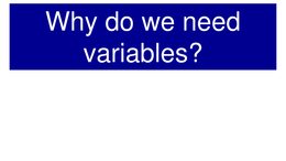 Variables in java 