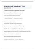 Cosmetology Skateboard exam questions with complete solutions graded A&plus;