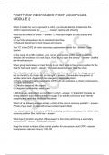 POST FIRST RESPONDER FIRST AID&sol;CPR&sol;AED&colon; MODULE 2