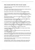 RED CROSS WRITTEN TEST STUDY GUIDE