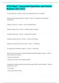 N120 Week 1 Assessment Questions and Correct Answers 2024-2025&period;
