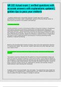 NR 222 Actual exam 1 verified questions with accurate answers with explanations updated &vert;golden tips to pass your midterm