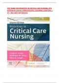 TEST BANK FOR PRIORITIES IN CRITICAL CARE NURSING&comma; 8TH EDITION