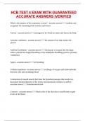 HCB TEST 4 EXAM WITH GUARANTEED ACCURATE ANSWERS &vert;VERIFIED