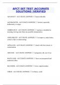 AFCT SET TEST &vert;ACCURATE SOLUTIONS &vert;VERIFIED