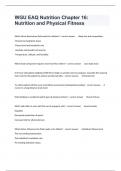 WGU EAQ Nutrition Chapter 16&colon; Nutrition and Physical Fitness Comprehensive Test Prep Actual Questions And Answers&period;