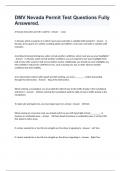 DMV Nevada Permit Test Questions Fully Answered&period;