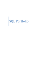 SQL Portfolio
