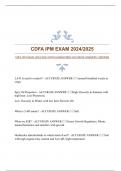 CDFA IPM EXAM 2024&sol;2025 WITH GUARANTEED ACCURATE ANSWERS &vert;VERIFIED