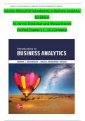 Solution Manual for Introduction to Business Analytics 1st Edition By Richardson and Watson&comma; All 12 Chapters Covered&comma; Verified Latest Edition