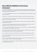 Navy PMK-EE &lpar;PMKEE&rpar; for E-6 Career Information  Questions &Exam &lpar;elaborations&rpar; answers 100&percnt; satisfaction guarantee Latest update 2024&sol;2025 with complete solution
