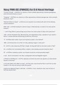 Navy PMK-EE &lpar;PMKEE&rpar; for E-6 Naval Heritage  Questions &Exam &lpar;elaborations&rpar; answers 100&percnt; satisfaction guarantee Latest update 2024&sol;2025 with complete solution