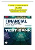 TEST BANK for Financial Accounting&comma; 13th Edition by Thomas and Tietz&comma; All 12 Chapters Covered&comma; Verified Latest Edition