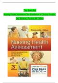 TEST BANK For Nursing Health Assessment The Foundation of Clinical Practice&comma; 3rd Edition by Dillon&comma; Verified Chapters 1 - 27&comma; Complete Newest Version