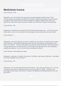 Medictests trauma Questions &Exam &lpar;elaborations&rpar; answers 100&percnt; satisfaction guarantee Latest update 2024&sol;2025 with complete solution