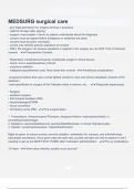 MEDSURG surgical care  Questions &Exam &lpar;elaborations&rpar; answers 100&percnt; satisfaction guarantee Latest update 2024&sol;2025 with complete solution