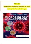 Test Bank - for Microbiology for the Healthcare Professional 3rd Edition by Karin C&period; VanMeter&comma; All Chapters &vert; Complete Guide A&plus;