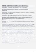 GEOG 350 Midterm 2 Review Questions &Exam &lpar;elaborations&rpar; answers 100&percnt; satisfaction guarantee Latest update 2024&sol;2025 with complete solution