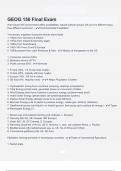 GEOG 150 Final Exam Questions &Exam &lpar;elaborations&rpar; answers 100&percnt; satisfaction guarantee Latest update 2024&sol;2025 with complete solution
