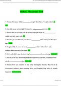 Oxford Placement Test 2024 Questions and Answers 2024 &sol; 2025 &lpar;Verified Answers by Expert&rpar;