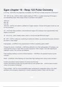 Egan chapter 19 - Resp 123 Pulse Oximetry Questions &Exam &lpar;elaborations&rpar; answers 100&percnt; satisfaction guarantee Latest update 2024&sol;2025 with complete solution