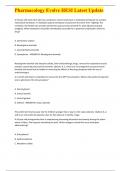 Pharmacology Evolve HESI Latest Update