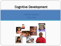 Cognitive development in Children